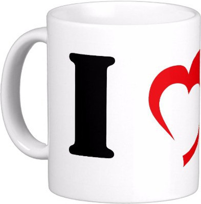 

Exoctic Silver N They Lived Happily Ever After C032 Ceramic Mug(300 ml), Black;red;white