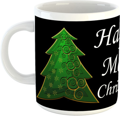 

Deeher Gifts Merry Christmas Design48 Ceramic Mug(330 ml), Multicolor