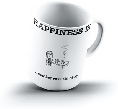 

Ucard Happiness Is2413 Bone China, Ceramic, Porcelain Mug(325 ml)