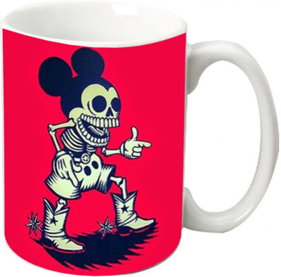 

Maison N Mode Micky Ear Coffee Ceramic Mug(330 ml), Multicolor