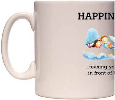

Online World White Coffee Happiness Quote – 03 Ceramic Mug(255 ml)