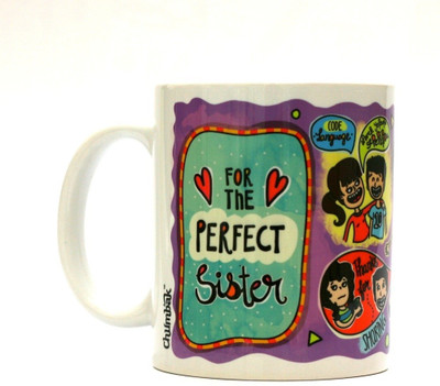 

Chumbak Perfect Sister Ceramic Mug, Multicolor