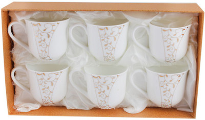 

White Gold 2906-195G Porcelain, Copper(White, Pack of 6)