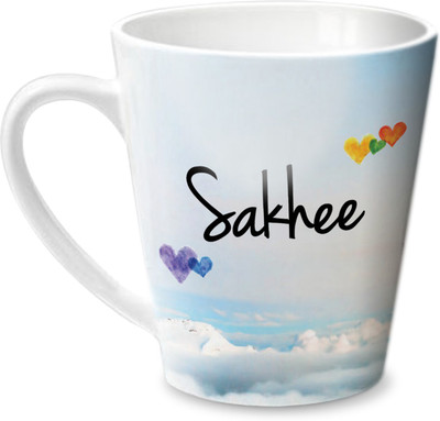 

Hot Muggs Simply Love You Sakhee Conical Ceramic Mug(350 ml)
