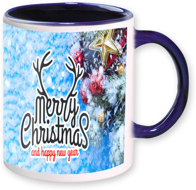 

Heyworlds new year and christmas gifts 02 Ceramic Mug(325 ml), Blue