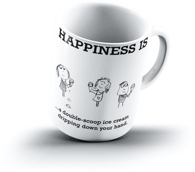 

Ucard Happiness Is2382 Bone China, Ceramic, Porcelain Mug(325 ml)