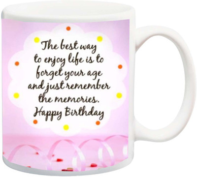 

ME&YOU birthday;Mom/dad/sister/brother/friend/girlfriend/boyfriend'printed Ceramic Mug(325 ml), Multicolor
