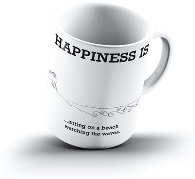 

Ucard Happiness Is1179 Bone China, Ceramic, Porcelain Mug(325 ml)