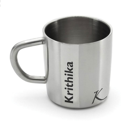 

Hot Muggs Me Classic - Krithika Stainless Steel Mug(200 ml)