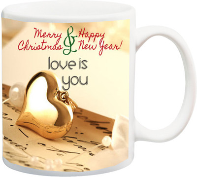 

ME&YOU Gift for Wife/Husband/Girlfriend/Boyfriend/lover;LOve is you printed Ceramic Mug(325 ml), Multicolor