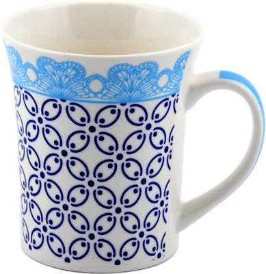 

Chrome Floral Ceramic Mug(300 ml), Multicolor