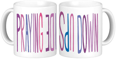 

Shopmillions Praying Ceramic Mug(300 ml), White