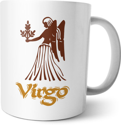 

Chiraiyaa Star Sign Virgo Ceramic Mug(300 ml), Multicolor