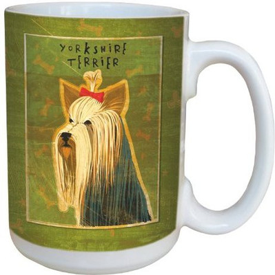 

Tree-Free Greetings Greetings sg43993 Yorkshire Terrier by John W. Golden Ceramic with Full-Sized Handle, 15-Ounce Ceramic Mug(60 ml), Multicolor