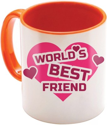 

SKY TRENDS Wonderful & Best Valentine Orange Gift For GirlFriend,Boyfriend,Husband,Wife,Friend Design Cod 016 Ceramic Mug(325 ml)