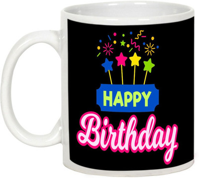 

AllUPrints Have Fun On Your Birthday Ceramic Mug(325 ml), White