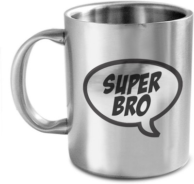 9% OFF on Hot Muggs Super Bro Stainless Steel Mug(350 ml)