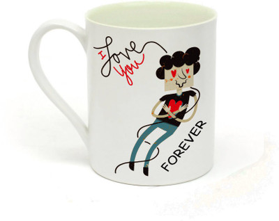 

Sowing Happiness MUG309 Ceramic Mug(350 ml), White