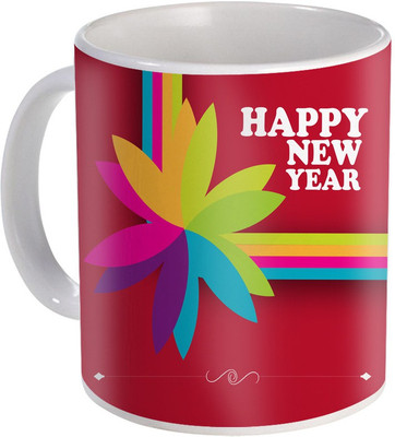 

SKY TRENDS New Year & Christmas Gift For Boyfriend Girlfriend Husband Wife Design COD050 Ceramic Mug(325 ml), Multicolor