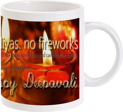 

Lolprint 120 Diwali Ceramic Mug(325 ml)