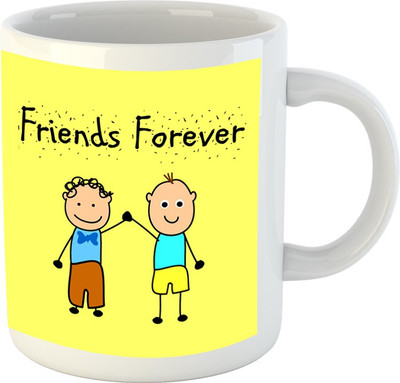 

HuppmeGift Friends Forever White Ceramic Mug(350 ml)