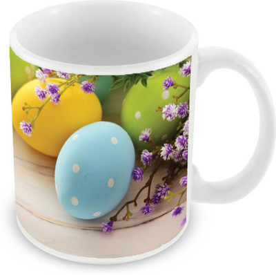 Sleep Nature's SN-MG-2007 Ceramic Mug(350 ml), Multicolor