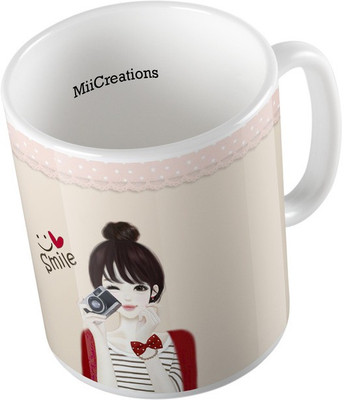 MiiCreations MUG-W-00021 Ceramic Mug(325 ml), Multicolor
