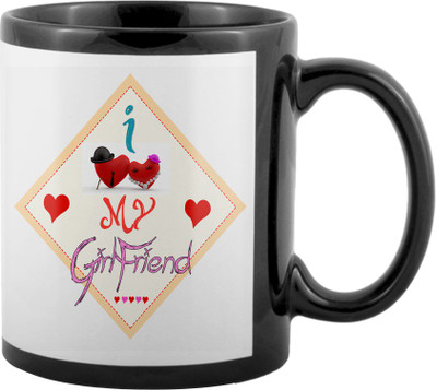 

SKY TRENDS World's Best Gifts For Valentine Girlfriend Boyfriend Friend Husband Wife Anniversary & Birthday Design Code 048 Ceramic Mug(325 ml), Black