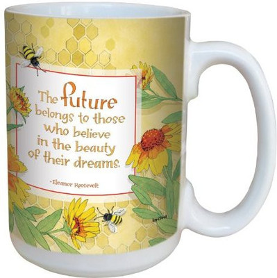 

Tree-Free Greetings Greetings lm43448 Sweet Daisy Bees and Beauty Quote by Robin Pickens Ceramic with Full-Sized Handle, 15-Ounce Ceramic Mug(60 ml), Multicolor