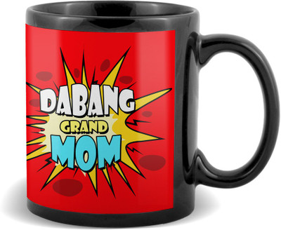 

SKY TRENDS Dabang Grand Mom Black coffee Ceramic Mug(320 ml)