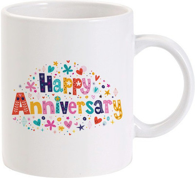 40% OFF on Lolprint Happy Anniversary Ceramic Coffee Mug(325 ml) 40% OFF on Lolprint Happy Anniversary Ceramic Coffee Mug(325 ml)