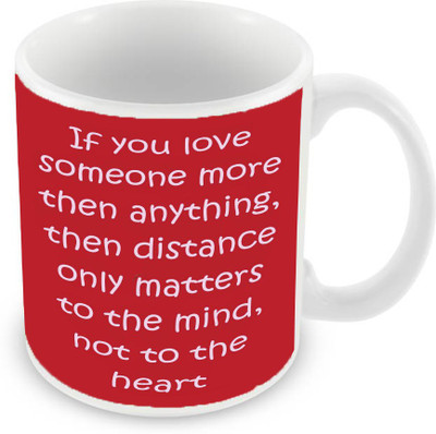 

Sleep Nature's SN-MG-2622 Ceramic Mug(350 ml), Red