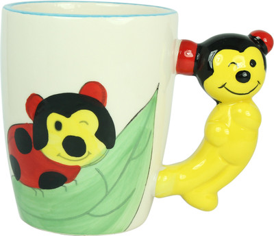 

Babysid Collections Porcelain Animal Monkey Porcelain Mug(150 ml), Multicolor