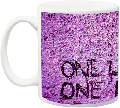 

ME&YOU Gift for Husband/Wife/Boyfriend/Girlfriend/lover;1 Love and One Life HD printed Ceramic Mug(325 ml), Multicolor