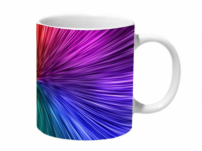 

Mooch Wale Abstract Space Travel Ceramic Mug(325 ml), Multicolor