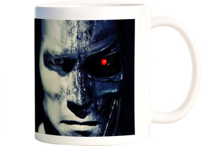 

Rangeele Inkers terminator Salvation Ceramic Mug(300 ml), Multicolor