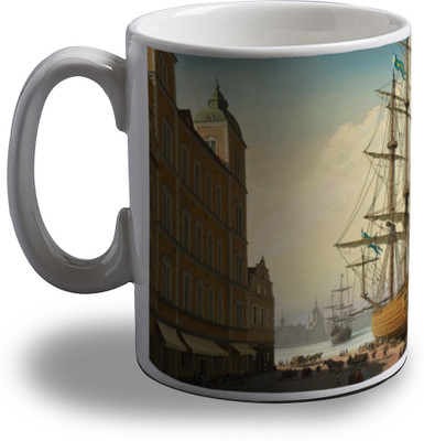 

Artifa Vintage Dock Ships Porcelain, Ceramic Mug(350 ml), Multicolor