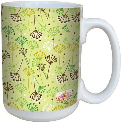 

Tree-Free Greetings Greetings lm43535 Sweet Peony Seeds Spring by Carolyn Gavin Ceramic with Full-Sized Handle, 15-Ounce Ceramic Mug(60 ml), Multicolor