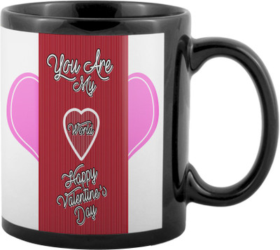 

SKY TRENDS Valentine Gifts For Special Girlfriend,Boyfriend,Wife,Husband,design 224 Ceramic Mug(325 ml), Black