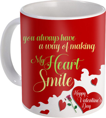 

SKY TRENDS Love Gifts For Your Special Valentine For Girlfriend Boyfriend Wounderful Wife Husband Friend Anniversary Birthday Design063 Ceramic Mug(325 ml), White