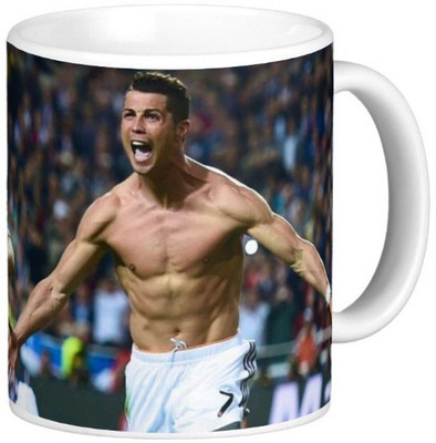

Exoctic Silver Cristiano Ronaldo Collection 006 Ceramic Mug(300 ml), Multicolor