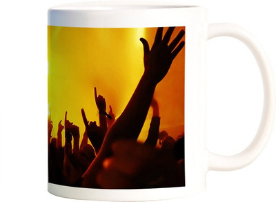 

Rangeele Inkers Rock Concerts Fan Ceramic Mug(300 ml), Multicolor