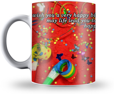 

Presto Personalised Friends Birthday Gift Ceramic Mug(330 ml), White