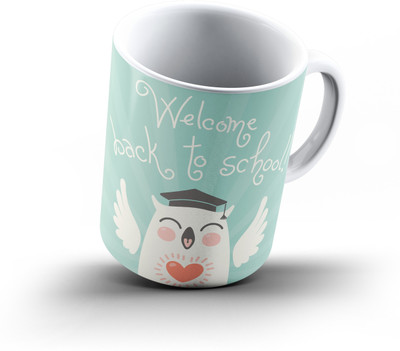 

Ucard Back To School722 Bone China, Ceramic, Porcelain Mug(325 ml), Multicolor