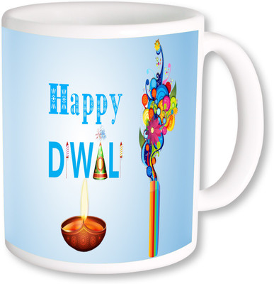 

PhotogiftsIndia Subh Deepawali 015 Ceramic Mug(325 ml), Multicolor