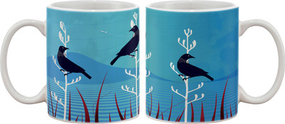 

Artifa Blue Birds Porcelain, Ceramic Mug(350 ml), Multicolor