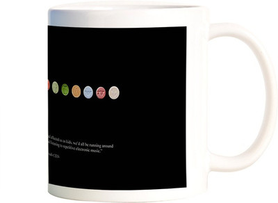 

Rangeele Inkers Pacman Ceramic Mug(300 ml), Multicolor