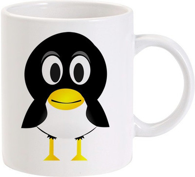 Lolprint Cute Baby Penguin Ceramic Mug(325 ml) available at flipkart for Rs.295