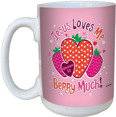 

Tree-Free Greetings Greetings lm44368 Berry Much: Ephesians 5:2 Ceramic with Full-Sized Handle, 15-Ounce Ceramic Mug(60 ml), Multicolor