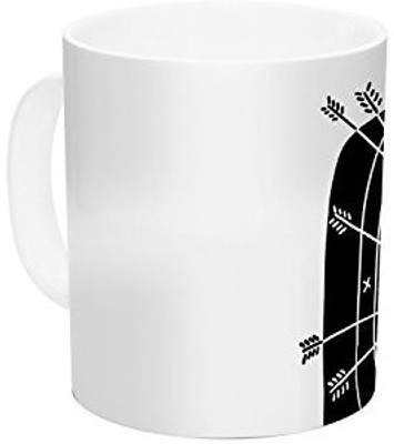 

Kess InHouse InHouse BarmalisiRTB Arch Arrow Target Ceramic Coffee, 11 oz, Multicolor Ceramic Mug(60 ml)